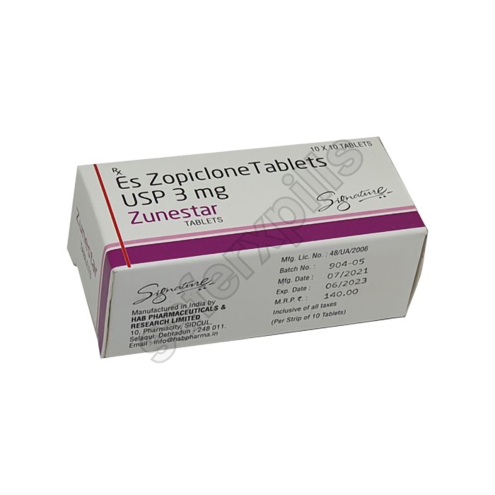 Zunestar 3mg