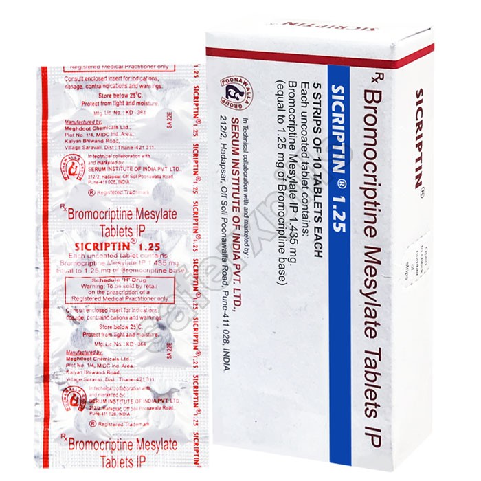 Sicriptin 1.25 mg