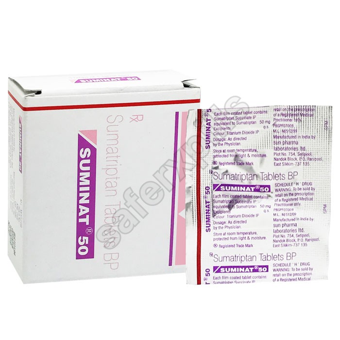Buy Suminat 50mg - Sumatriptan | SafeRxPills